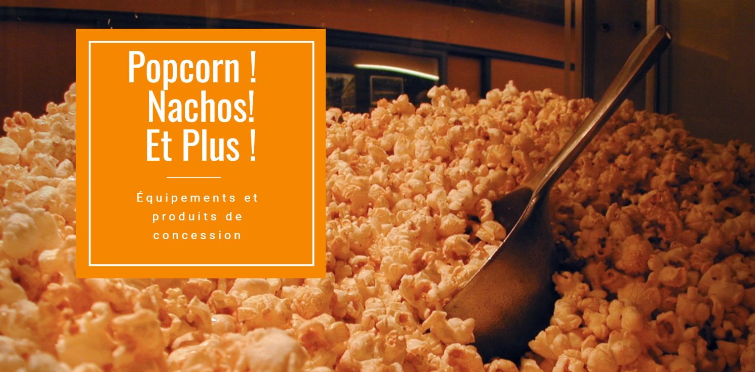 Popcorn et produits de concessions